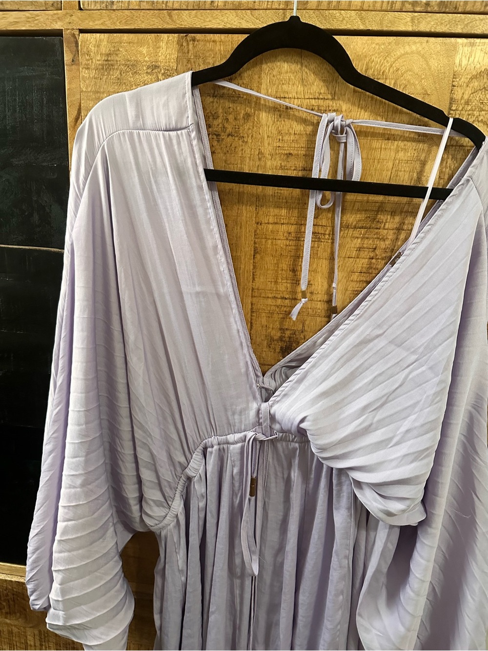 Free People  Arzel Mini Lilac Pleated Mini Dress - Picture 6 of 6